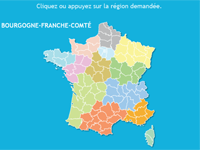 Jeu gratuit interactif pour apprendre à reconnaître les 13 nouvelles régions de France
