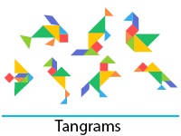 Jeux à imprimer, les tangrams