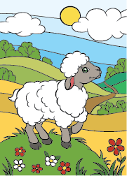 Un mouton, coloriage à imprimer