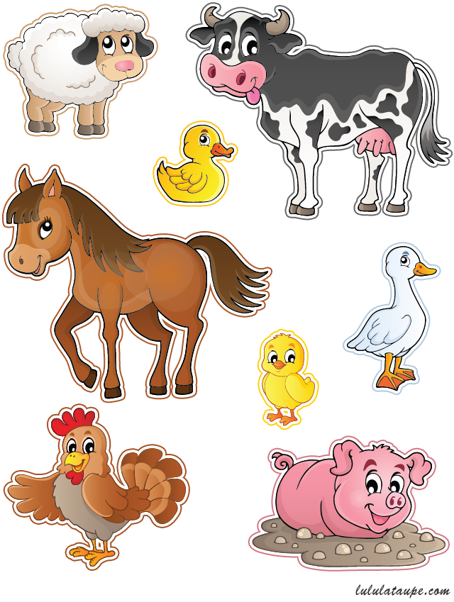 stickers decoupage la la Animaux  Lulu taupe, découper ferme de  à jeux