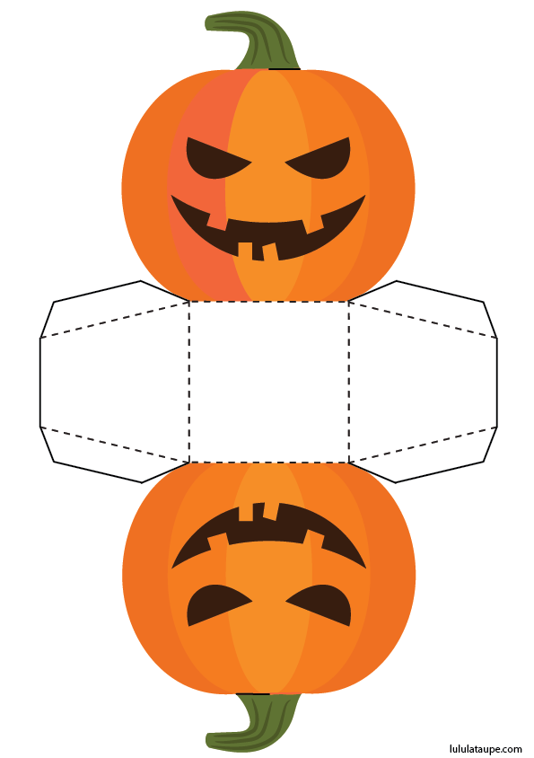 Boite En Forme De Citrouille D Halloween A Decouper Lulu La Taupe Jeux Gratuits Pour Enfants