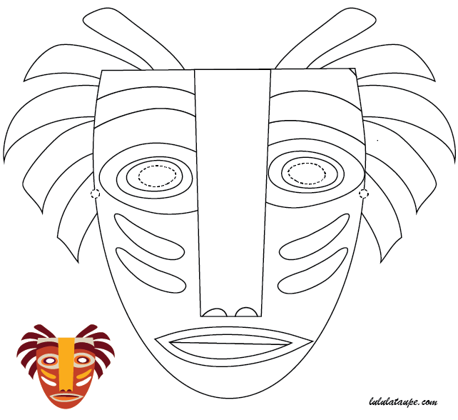 masque africain maternelle