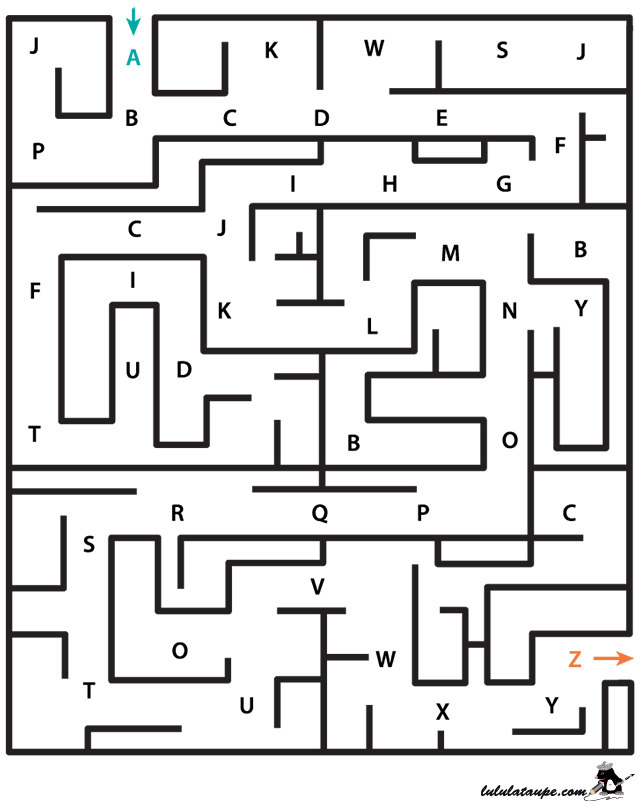 Labyrinthe Alphabet A Imprimer Lulu La Taupe Jeux Gratuits Pour Enfants