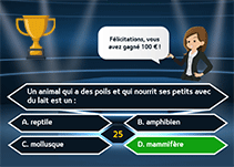 Jeu de quiz millionnaire en ligne