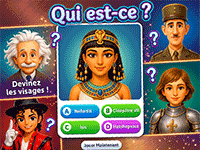 Devine qui est-ce. Jeu de recherche de personnages célèbres